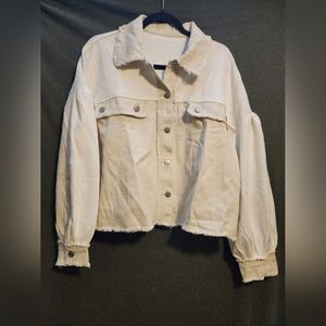Amazon Women's Cream Jean Jacket